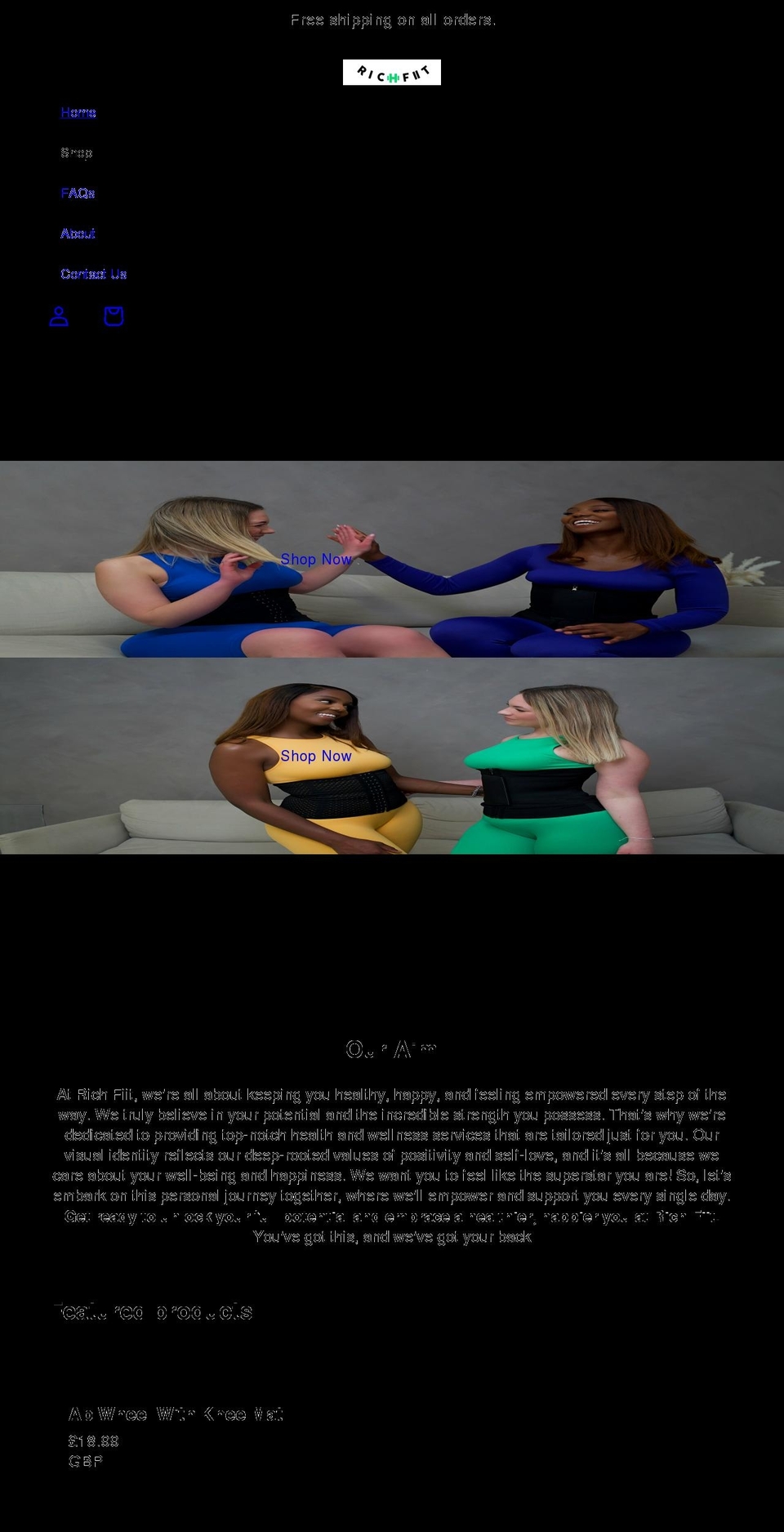 richfiit.com shopify website screenshot