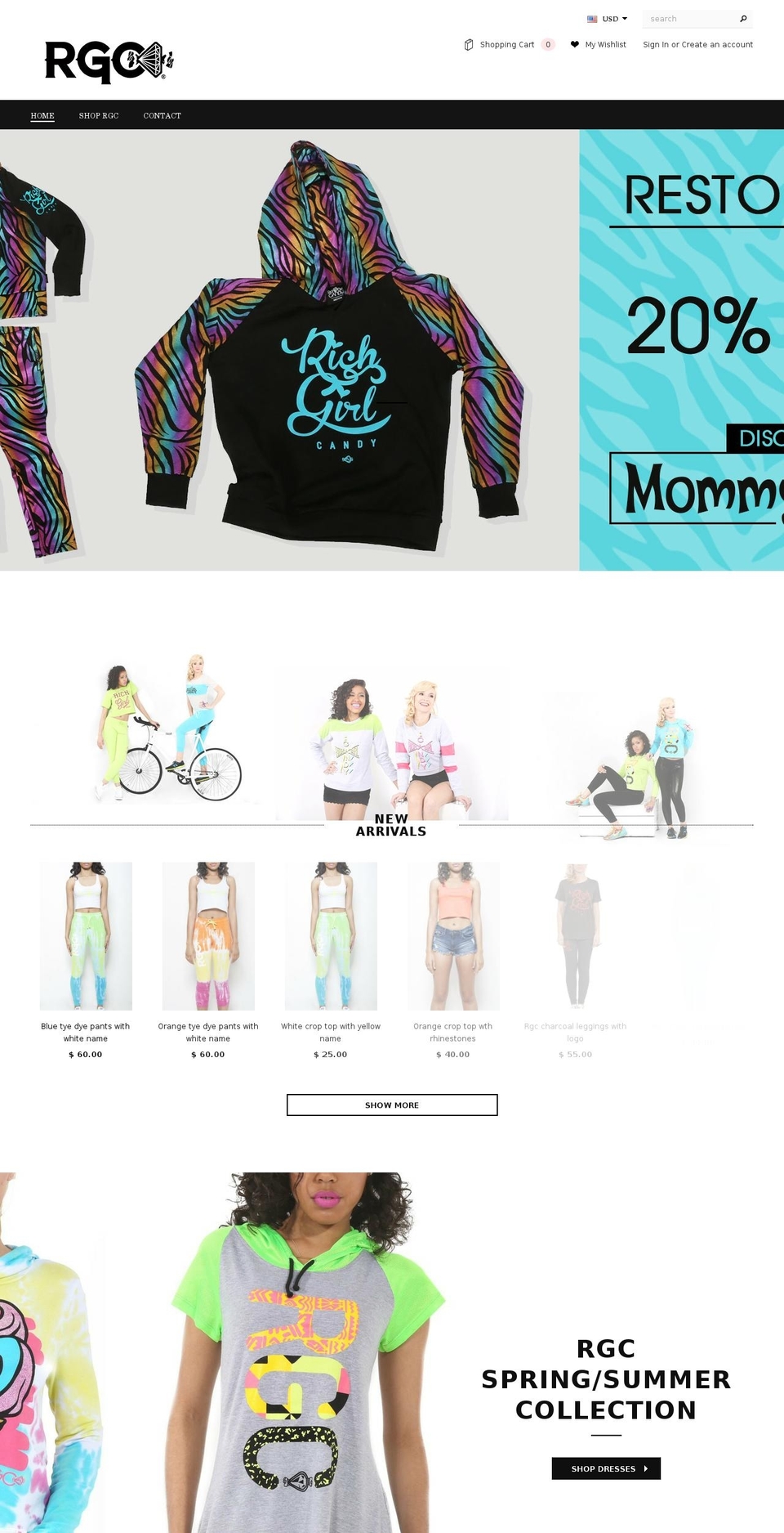 richgirlcandy.com shopify website screenshot