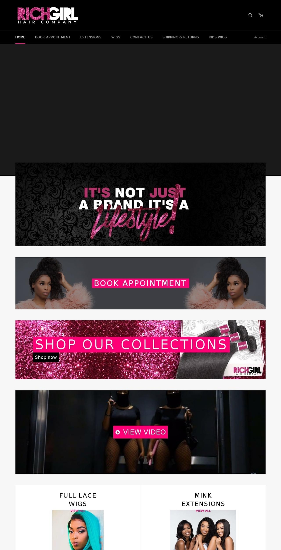 richgirlhair.com — Shopify storefront screenshot