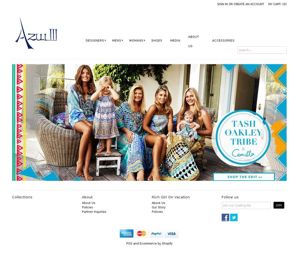 richgirlonvacation.com — Shopify storefront screenshot