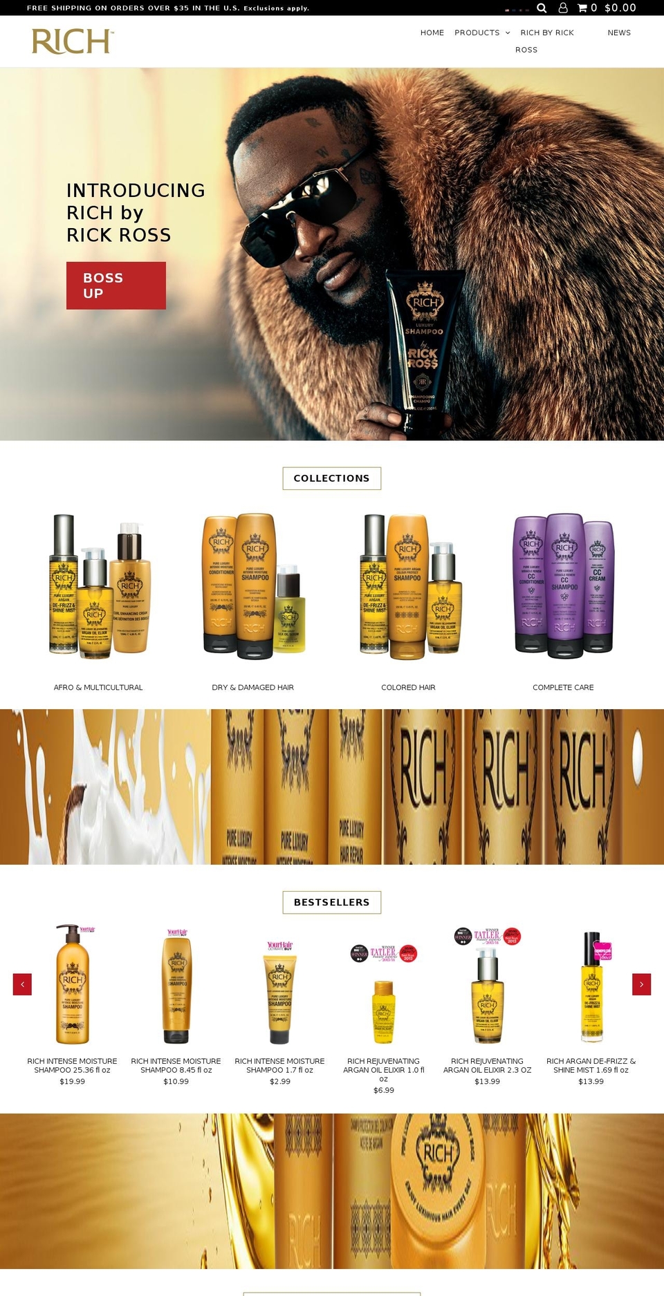 richhaircare.us shopify website screenshot