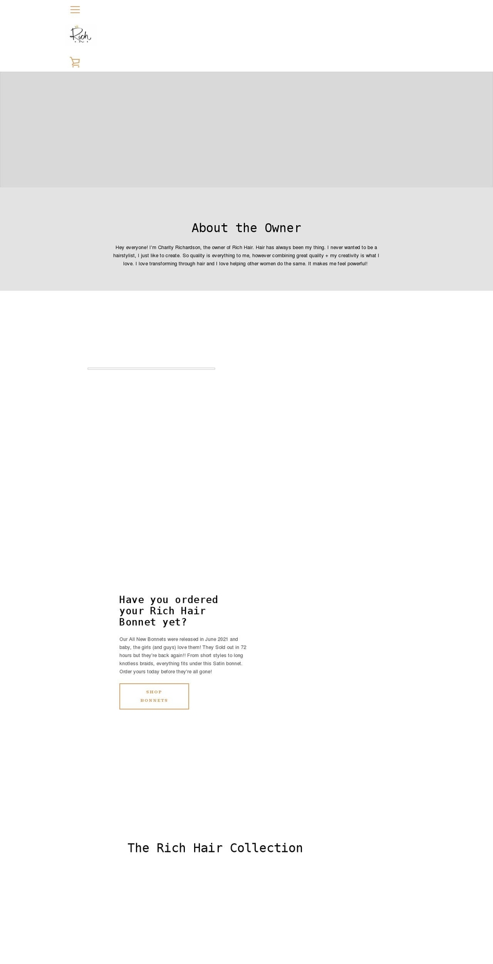 richhairr.com shopify website screenshot