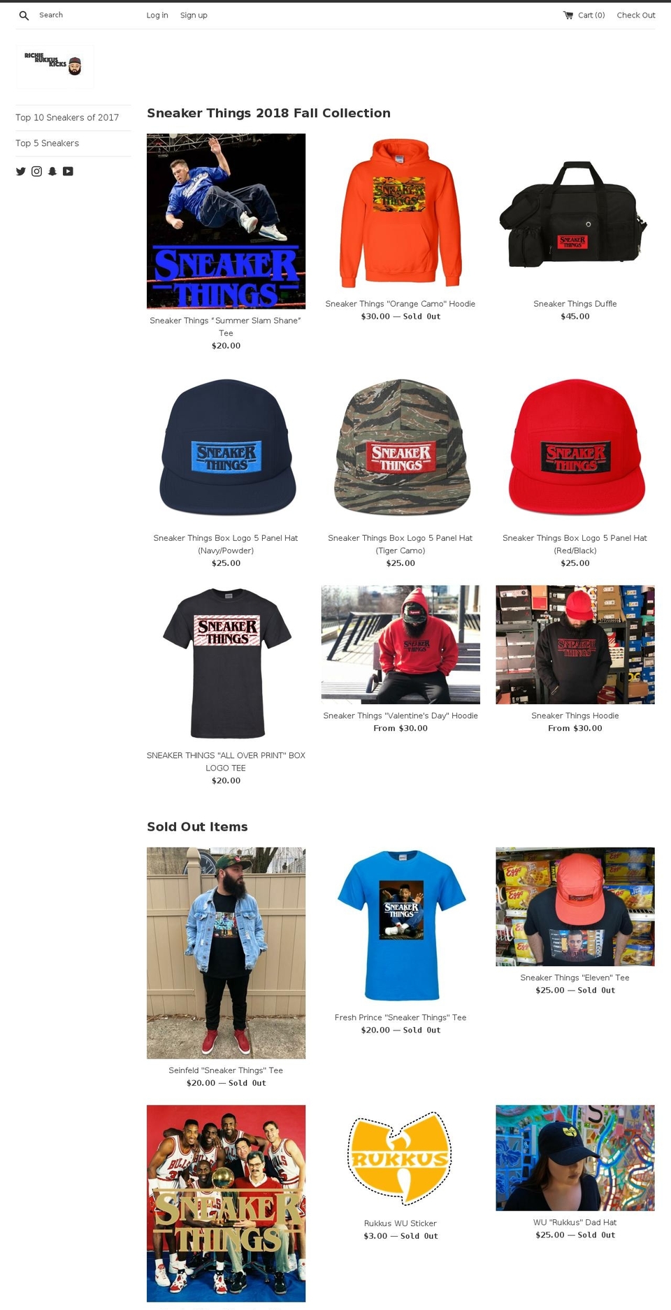 richierukkus.com — Shopify storefront screenshot