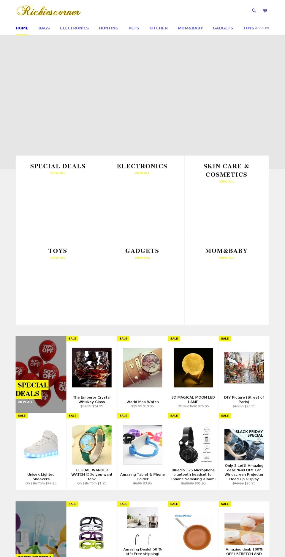 richiescorner.com — Shopify storefront screenshot