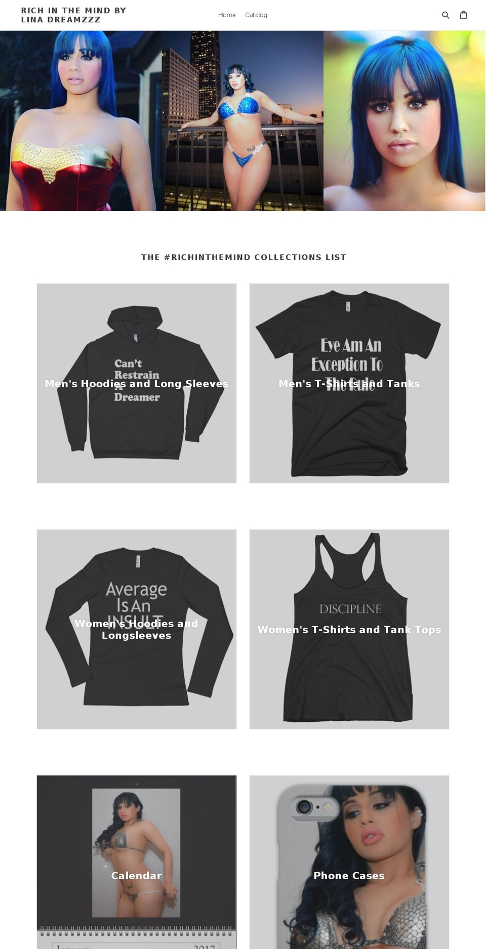richinthemind.com shopify website screenshot
