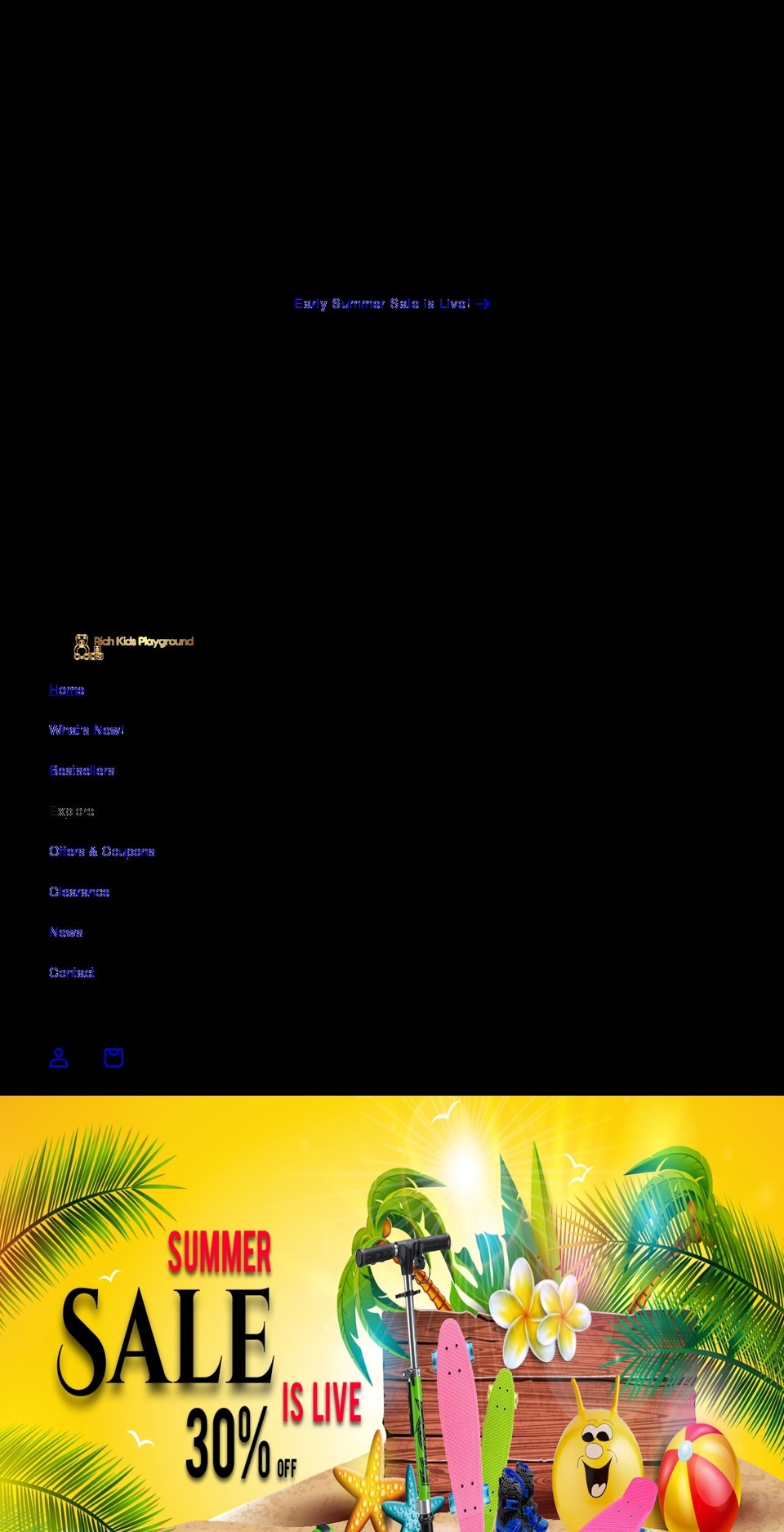 richkidsplayground.com shopify website screenshot