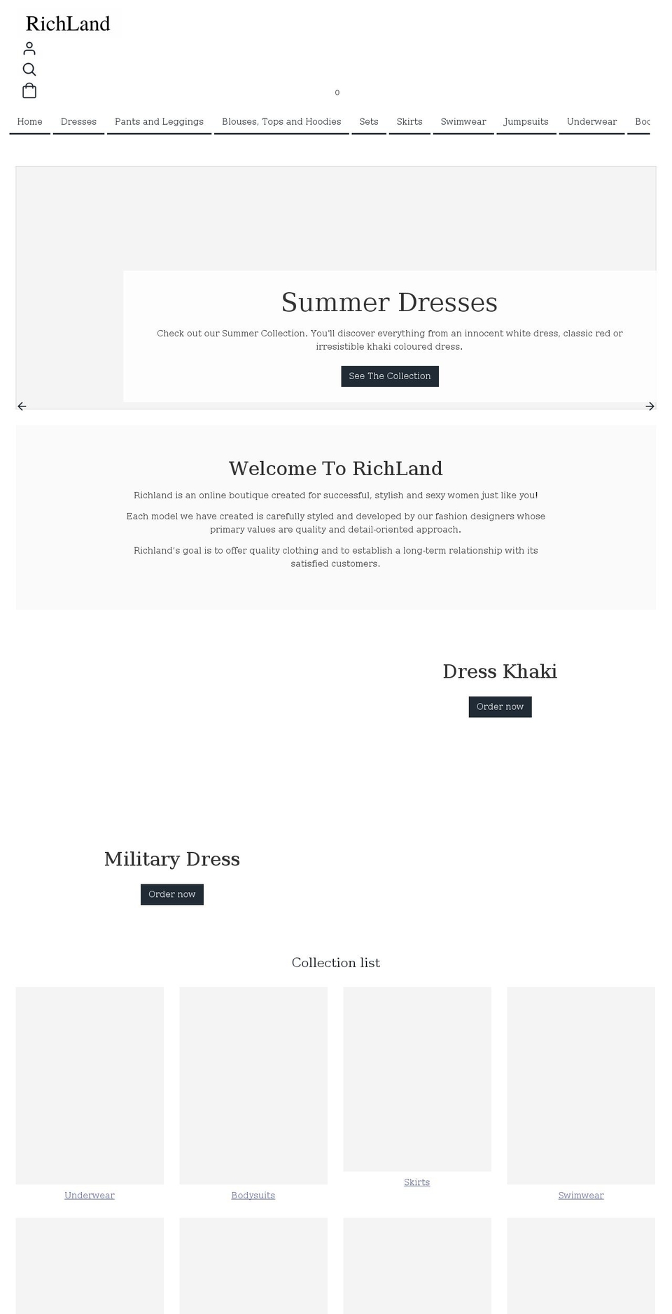 richlandbrand.com shopify website screenshot