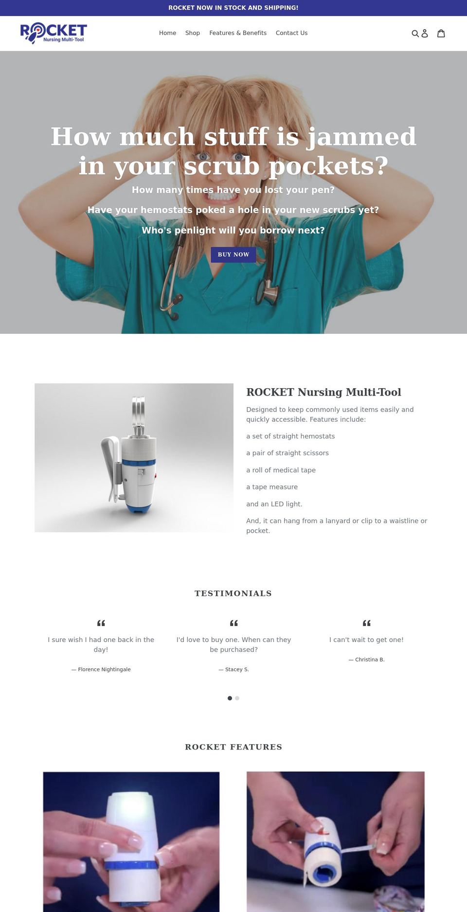 richlindrocket.com shopify website screenshot