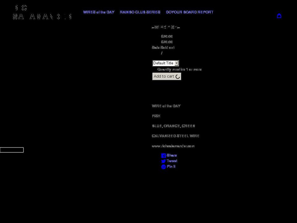 richsalamander.com shopify website screenshot
