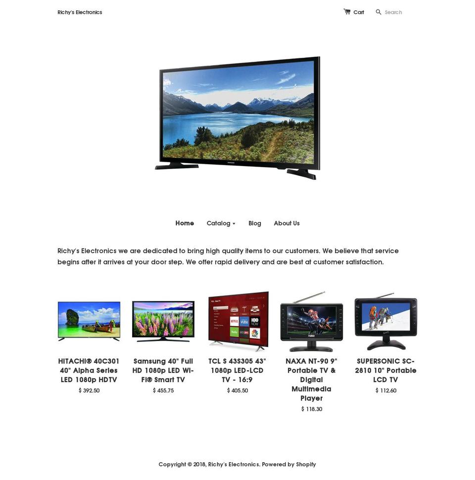 richselectronics.com — Shopify storefront screenshot