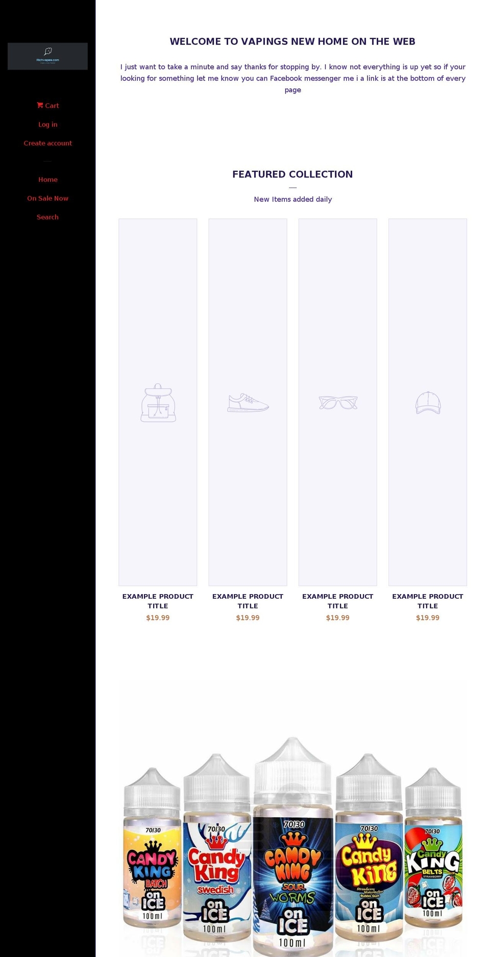 richvapes.com — Shopify storefront screenshot