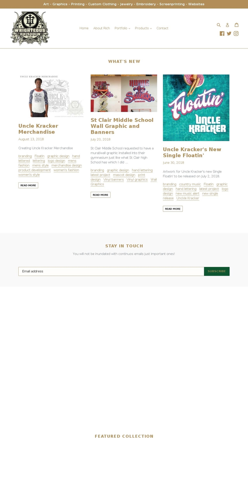 richwrightartist.com — Shopify storefront screenshot