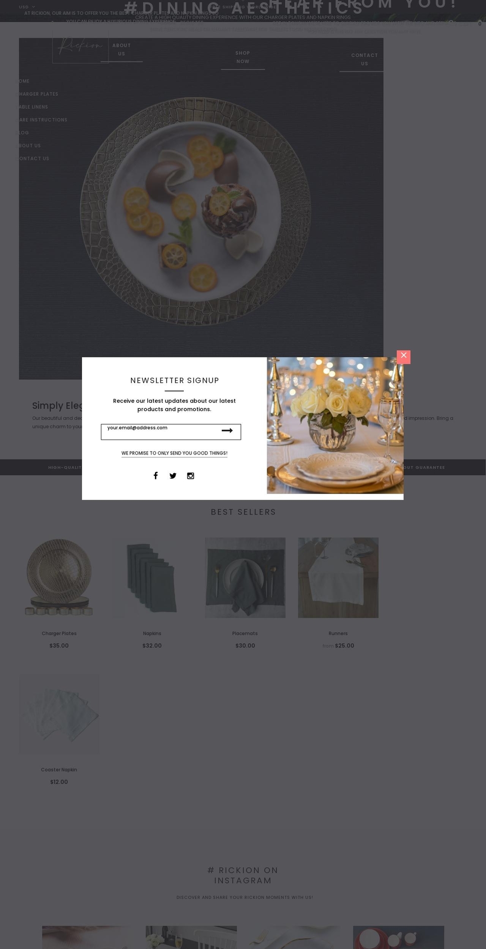 bagratica Shopify theme site example rickionstore.com