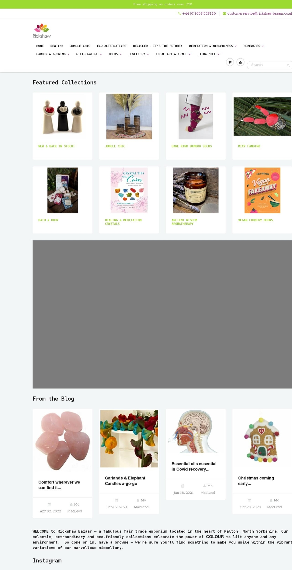 rickshaw-bazaar.co.uk shopify website screenshot