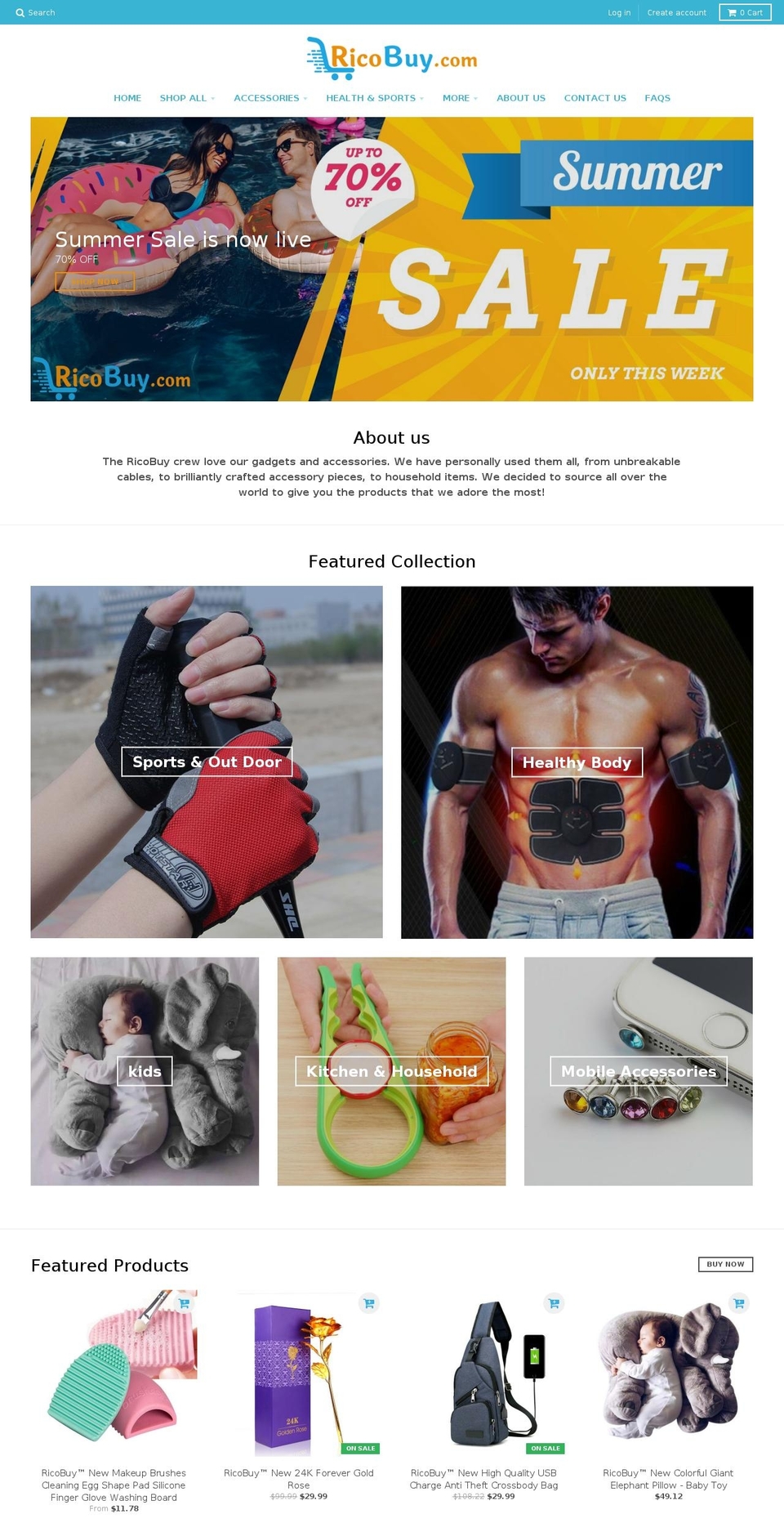 ricobuy.com — Shopify storefront screenshot