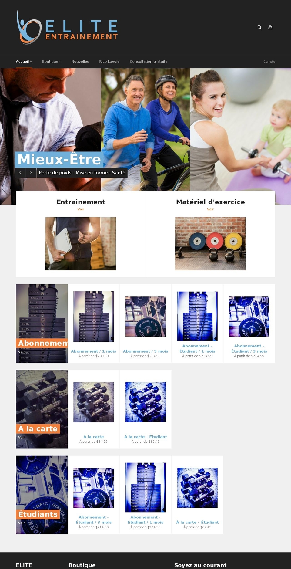 ricolavoie.com shopify website screenshot