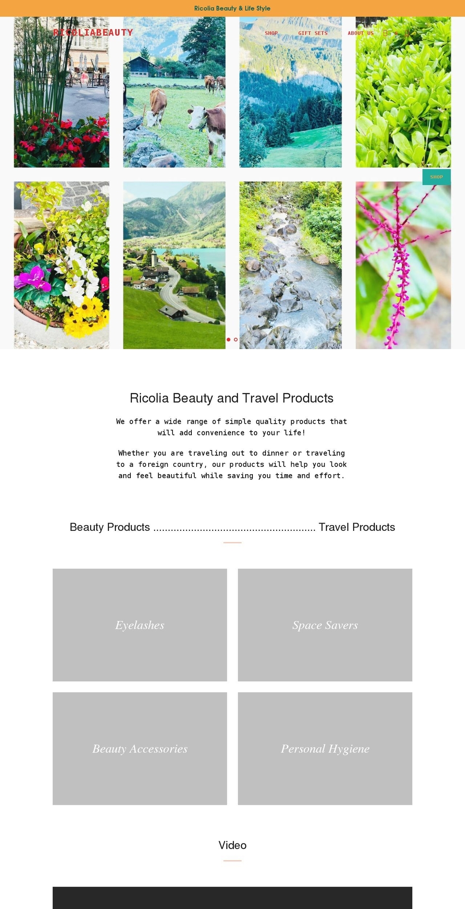 ricoliabeauty.com shopify website screenshot