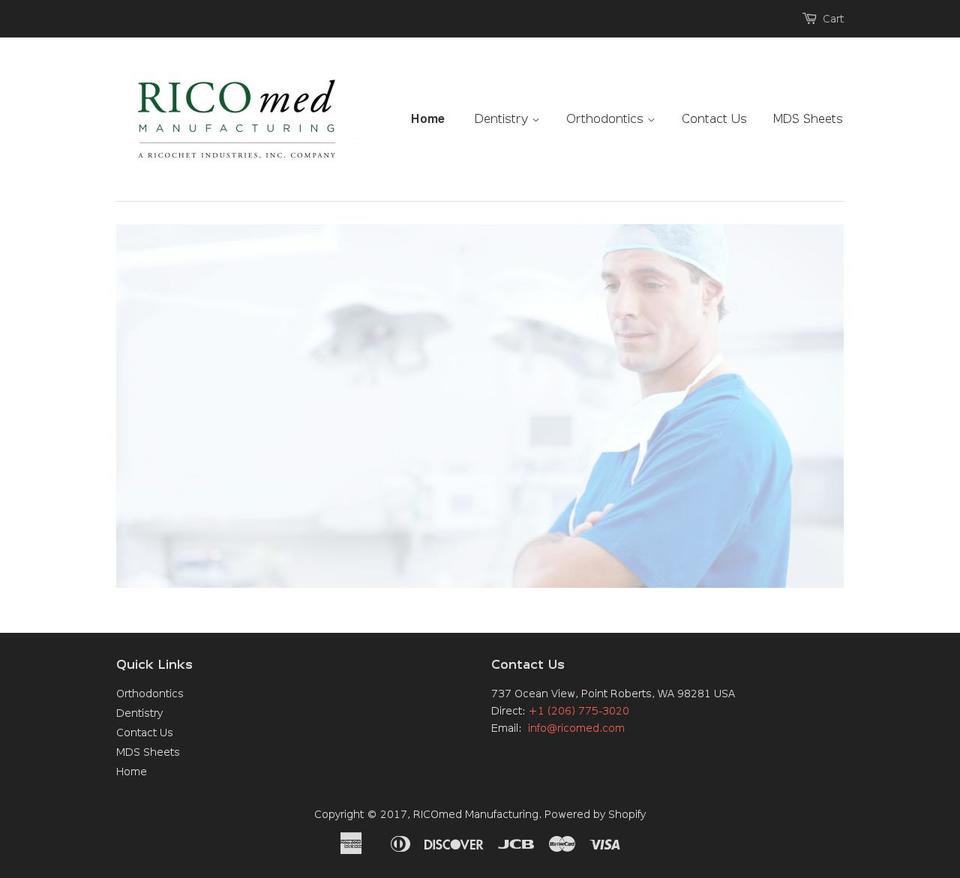 ricomed.com shopify website screenshot
