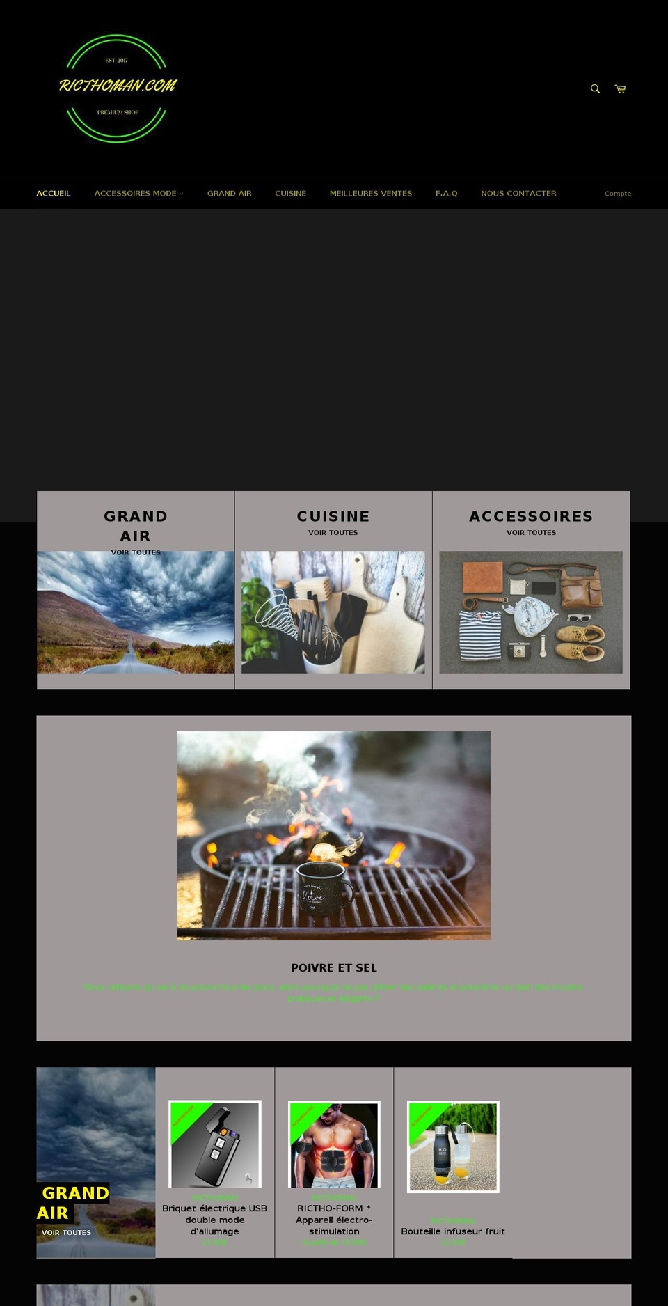 ricthoman.com — Shopify storefront screenshot