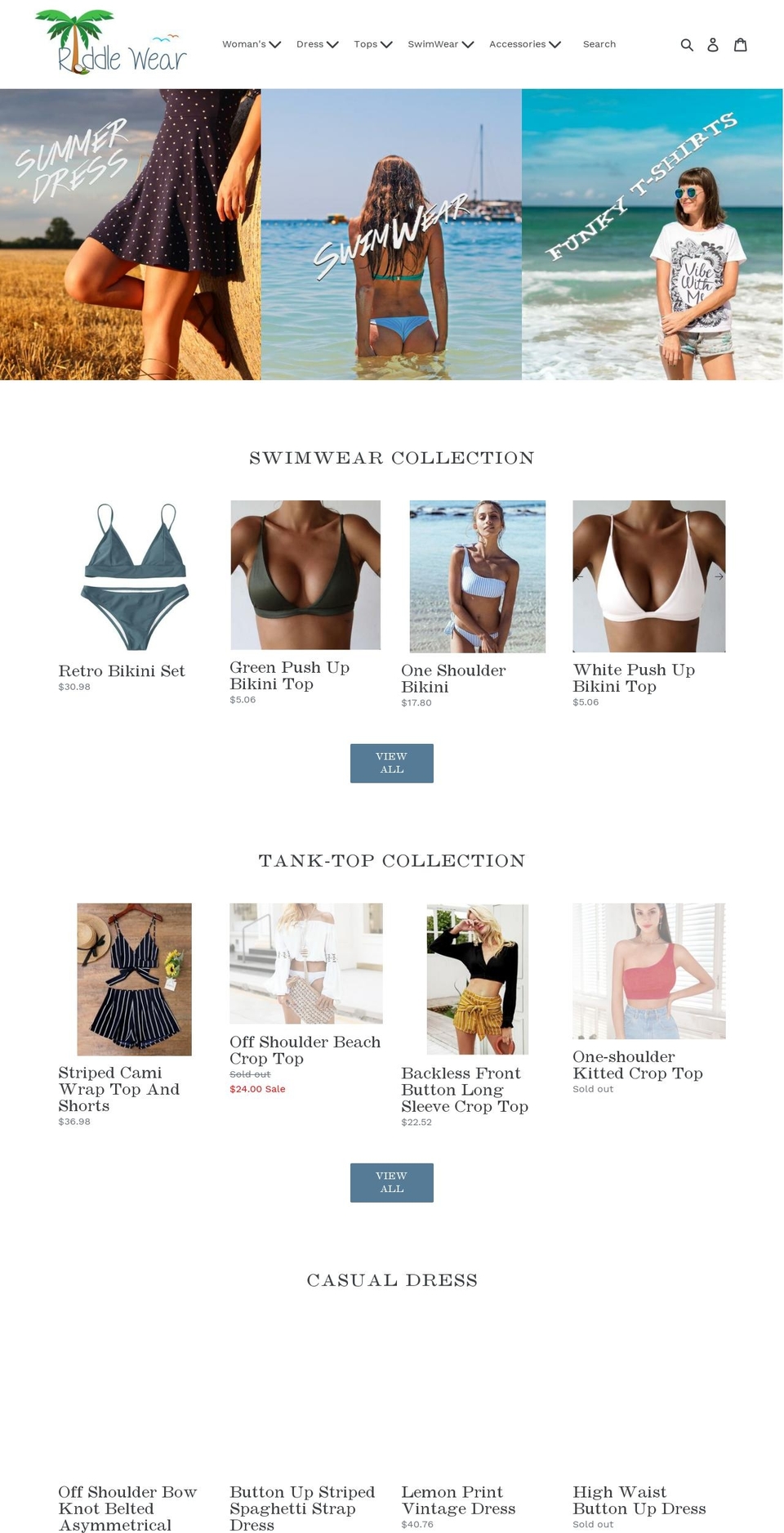 riddlewear.com — Shopify storefront screenshot