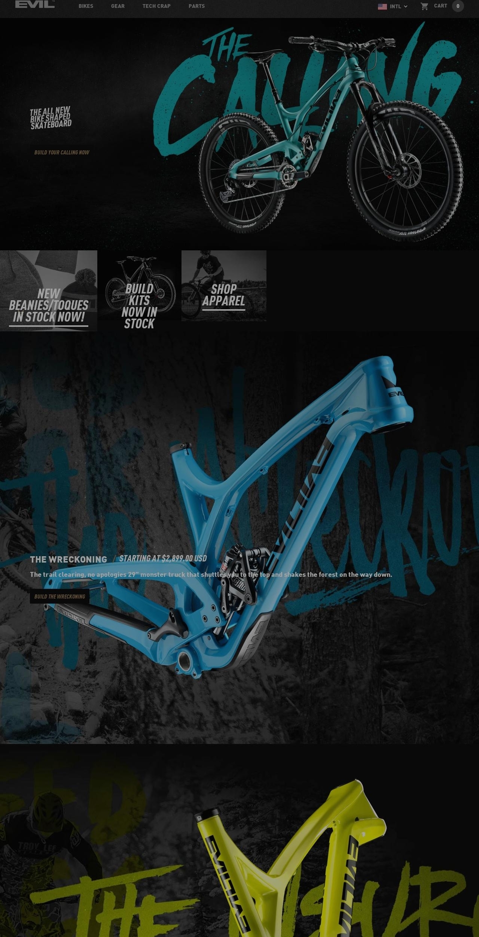 Evil - Build Kit Size Fix - Dec 6 Shopify theme site example ride-evil.com