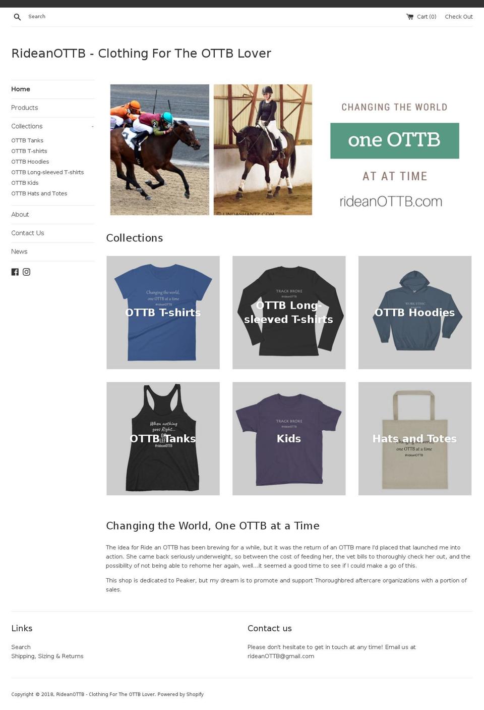 rideanottb.com shopify website screenshot