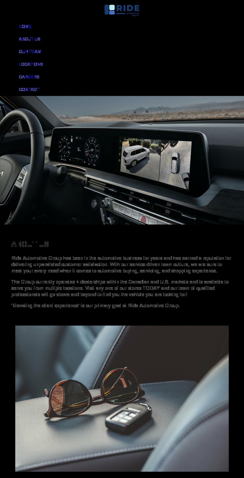 ridegroup.com shopify website screenshot