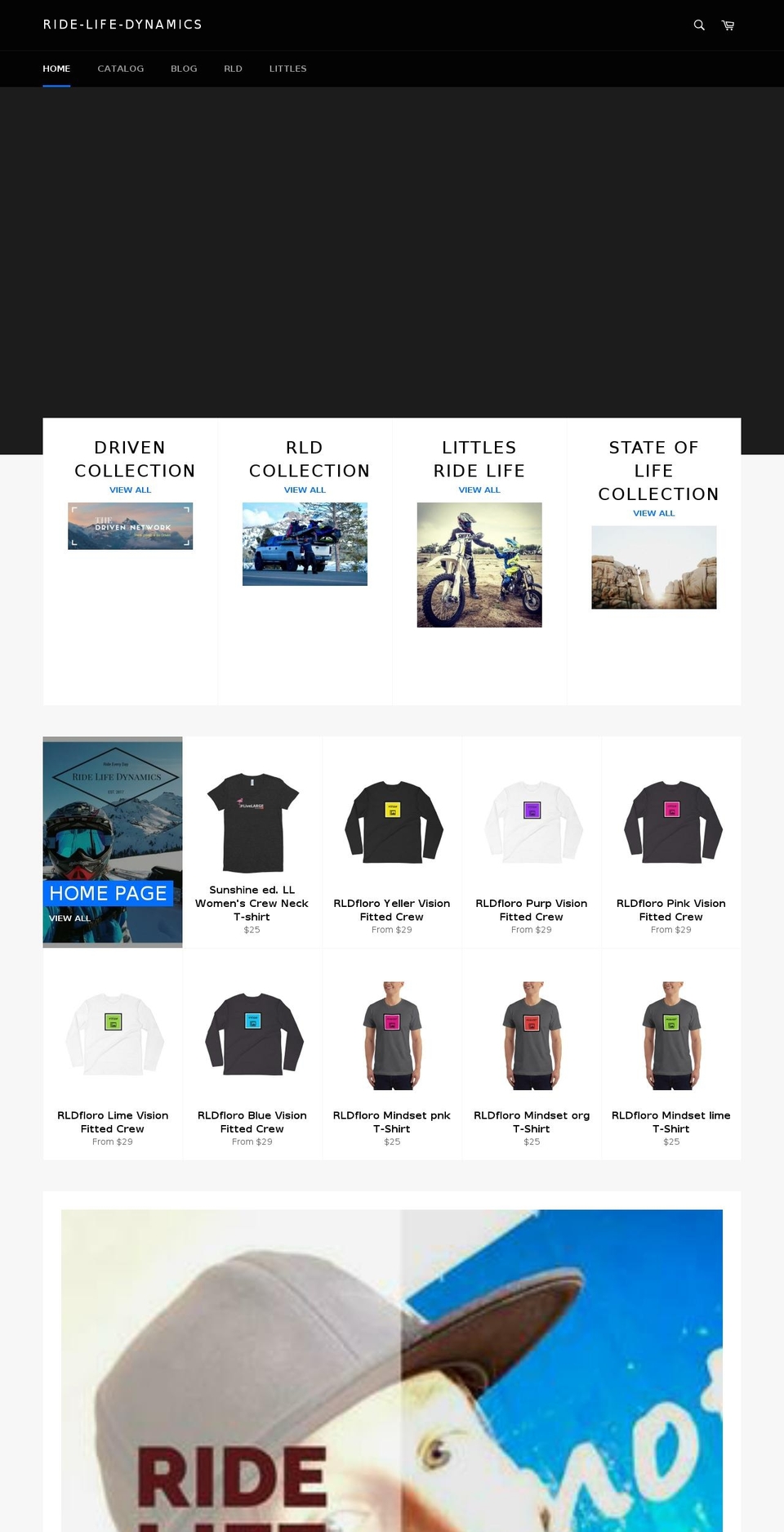 ridelifedynamics.com — Shopify storefront screenshot
