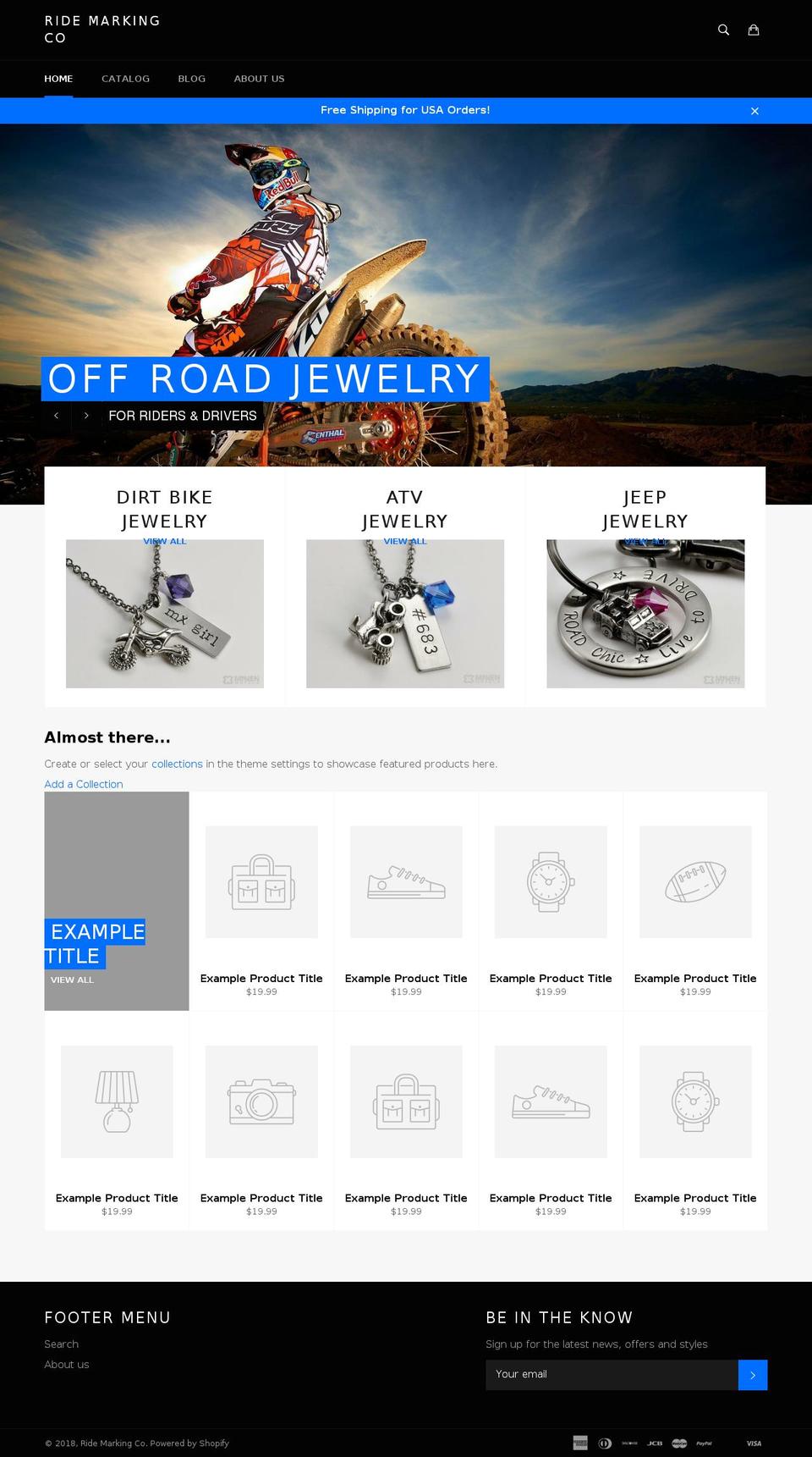 ridemarking.com — Shopify storefront screenshot