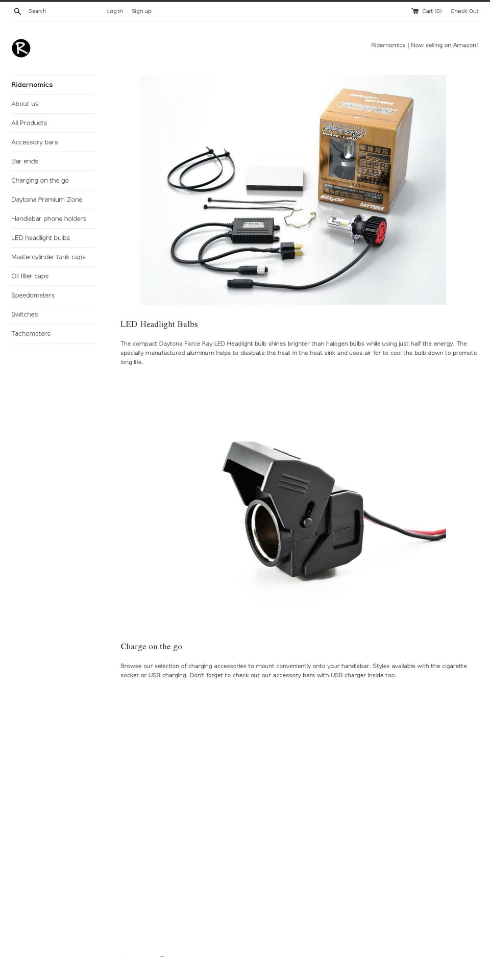 ridernomics.com — Shopify storefront screenshot