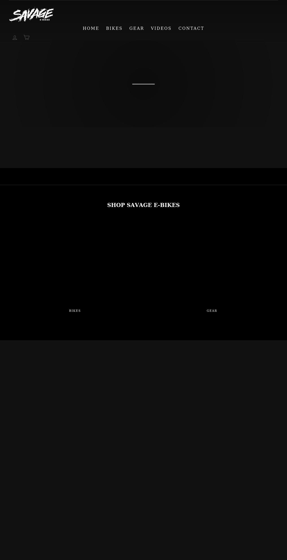 ridesavage.com shopify website screenshot