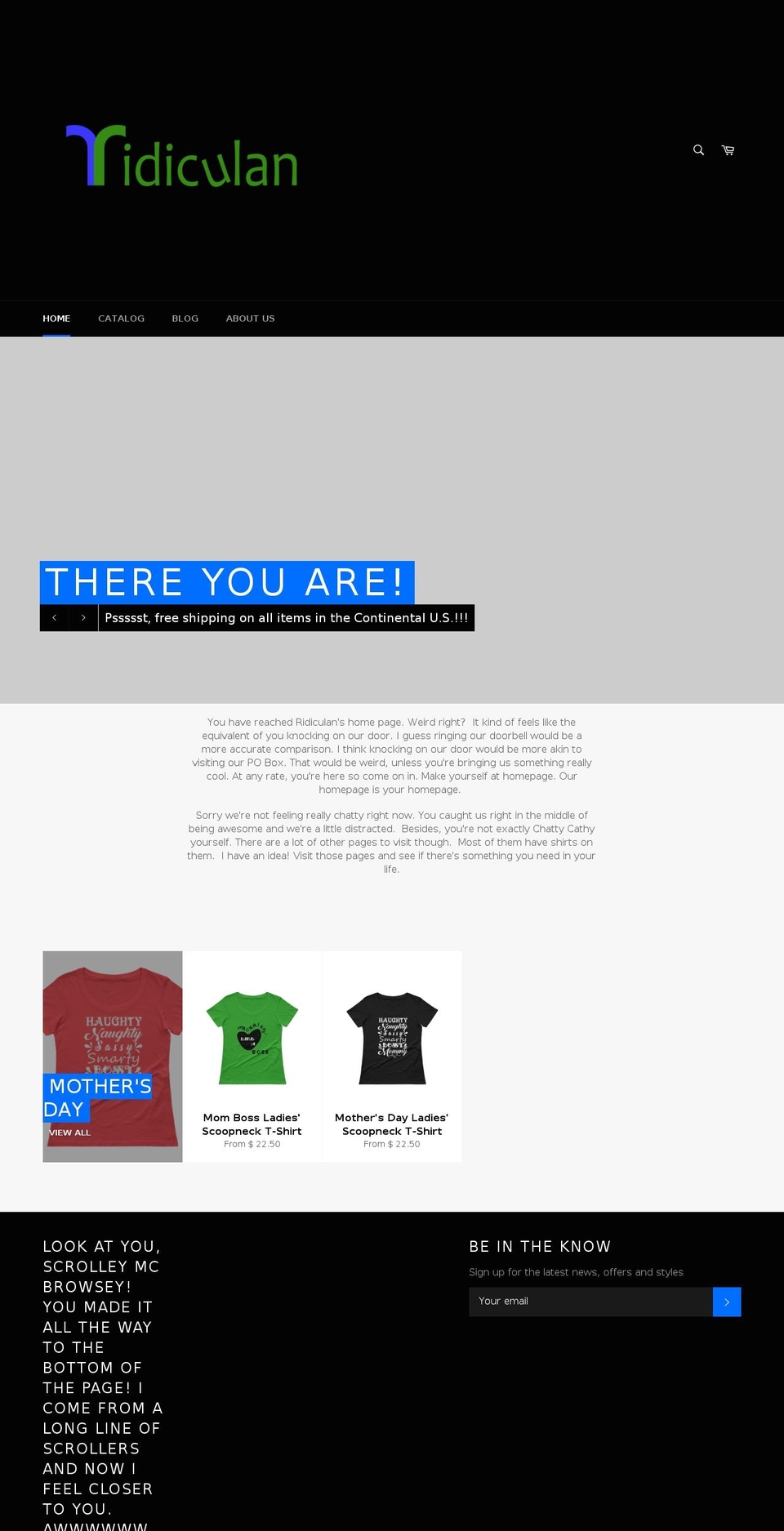 ridiculan.com — Shopify storefront screenshot
