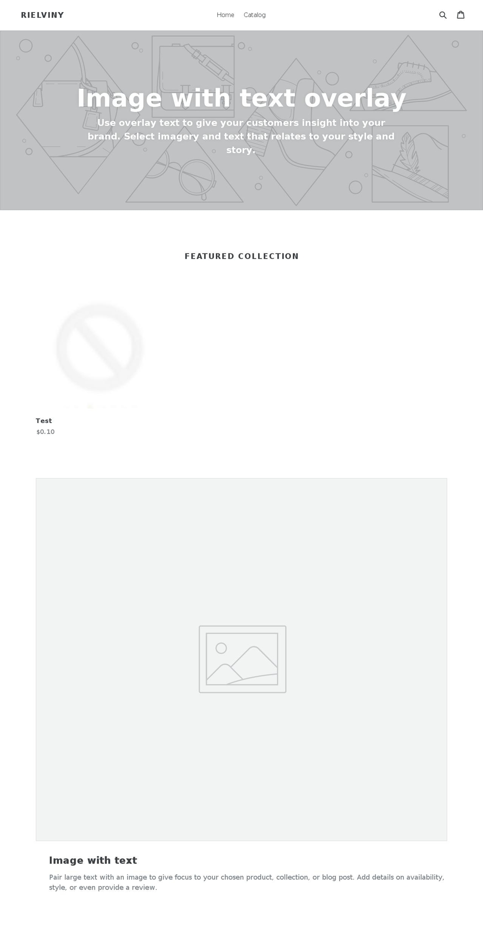 rielviny.com — Shopify storefront screenshot