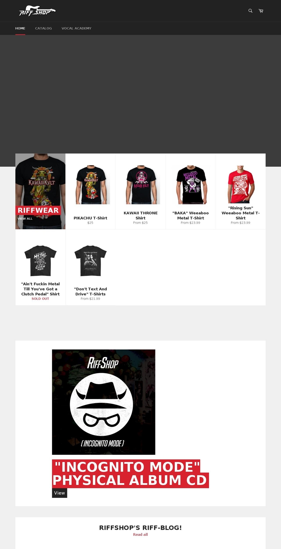 riffshop.academy shopify website screenshot