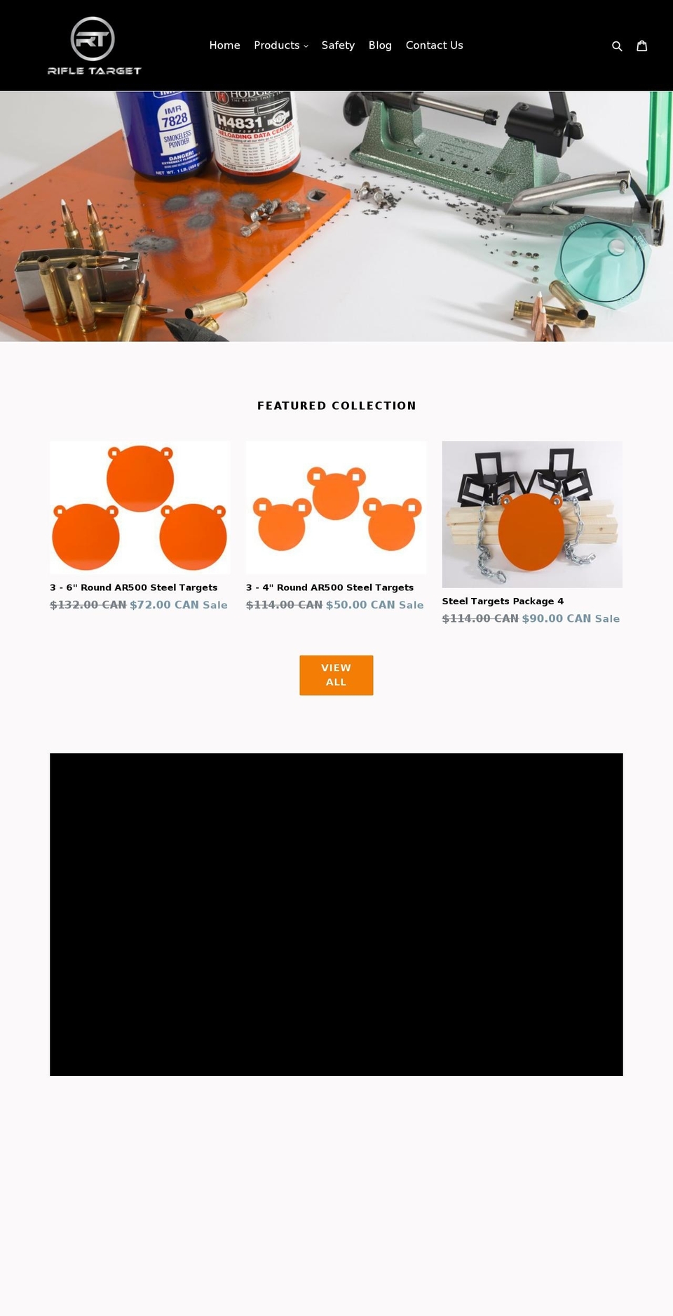 rifle-target.com — Shopify storefront screenshot