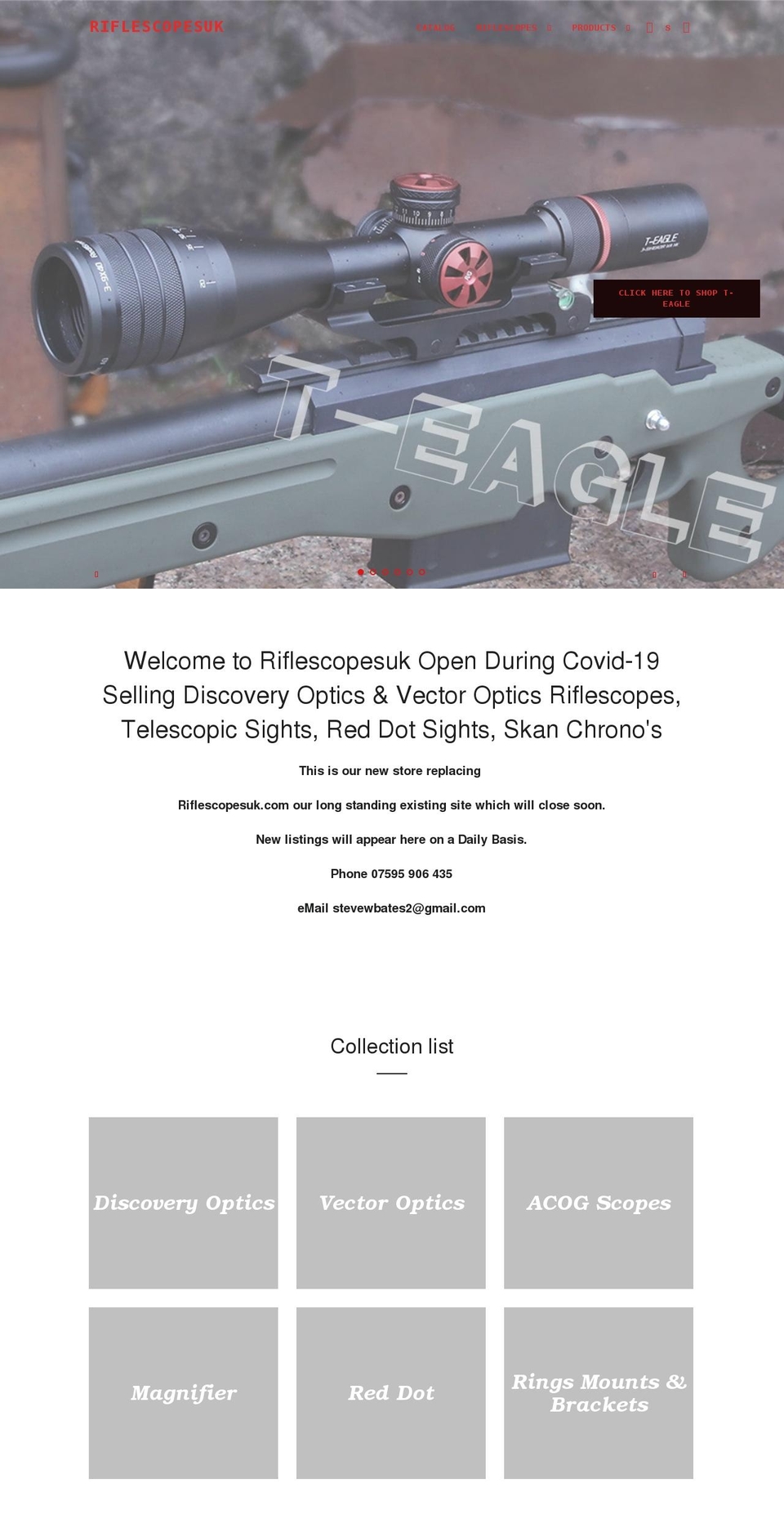 riflescopesuk.shop shopify website screenshot