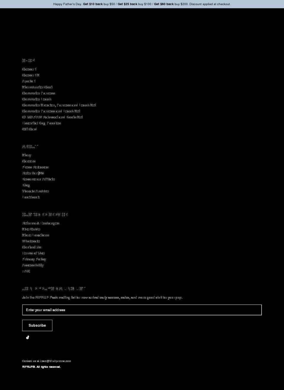 rifrufqueens.com shopify website screenshot