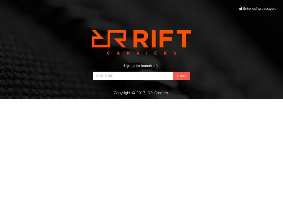 riftcarriers.com shopify website screenshot