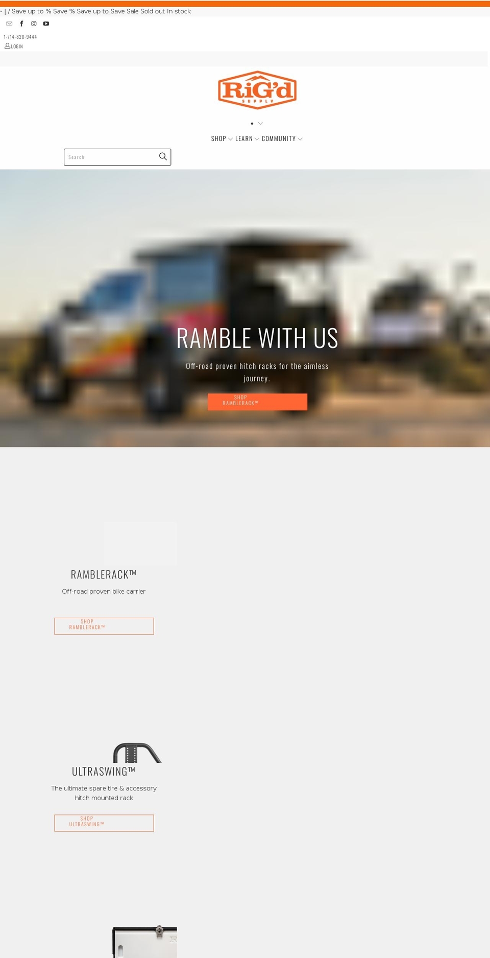 rigdsupply.com shopify website screenshot