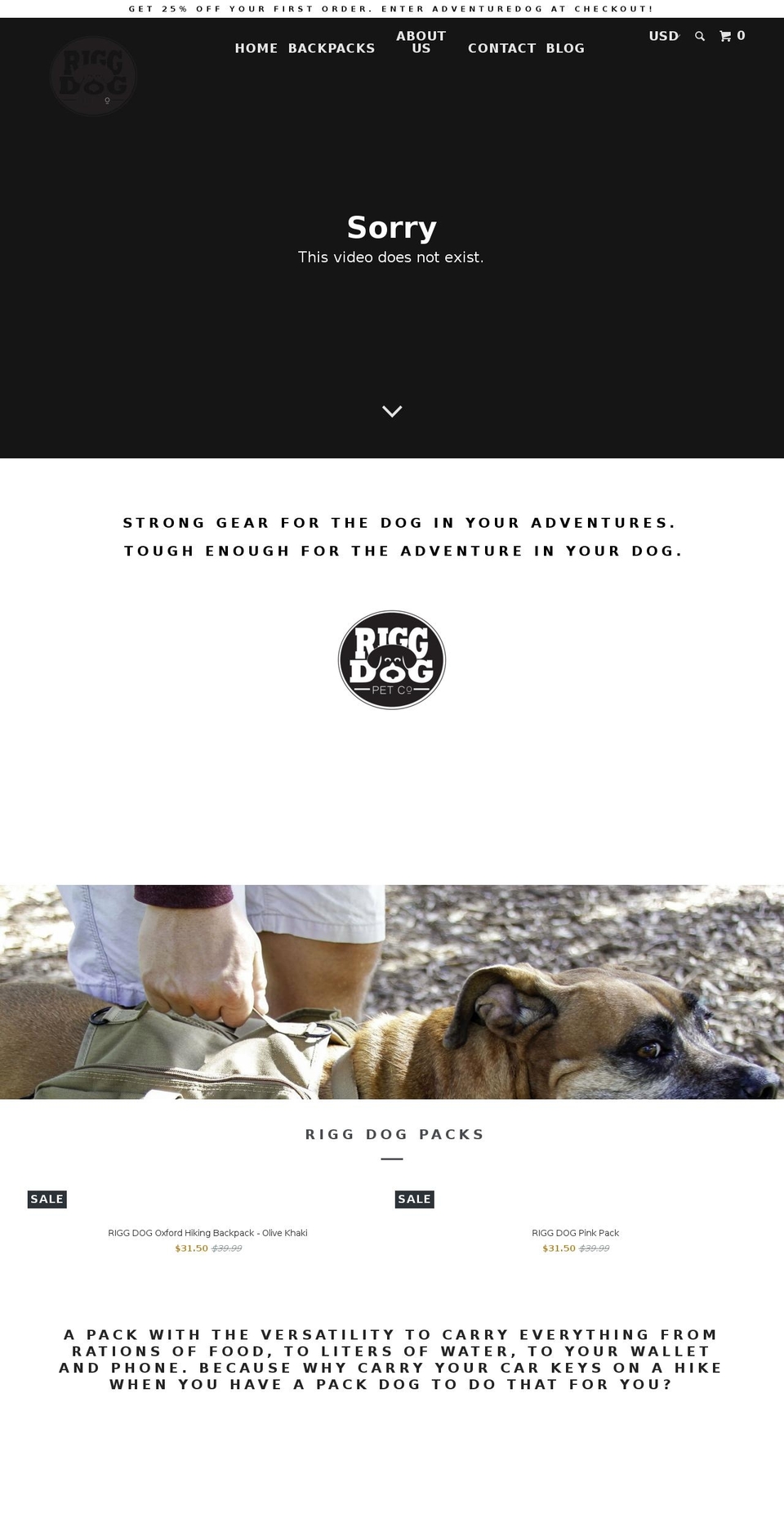 riggdog.com — Shopify storefront screenshot