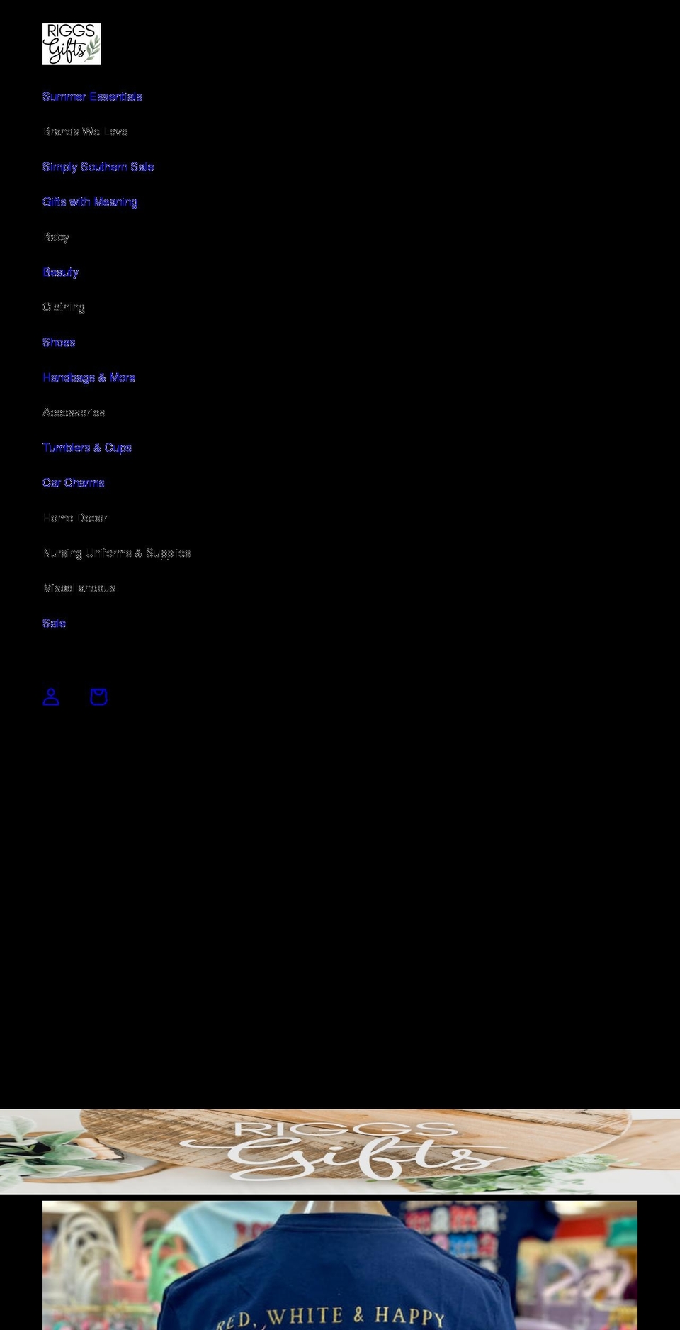 riggsgifts.com shopify website screenshot