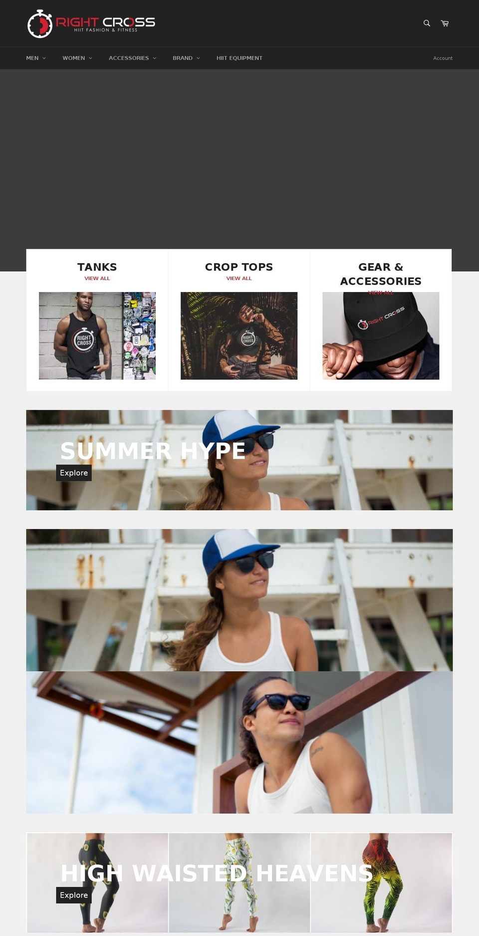 rightcrossfitness.com — Shopify storefront screenshot