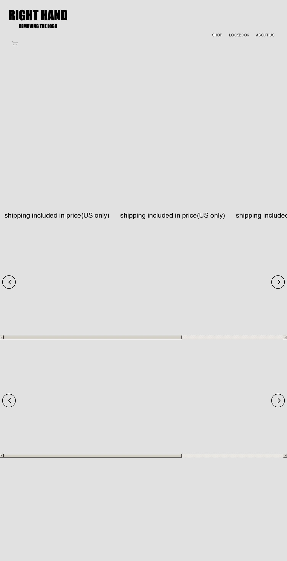 righthandnyc.com shopify website screenshot