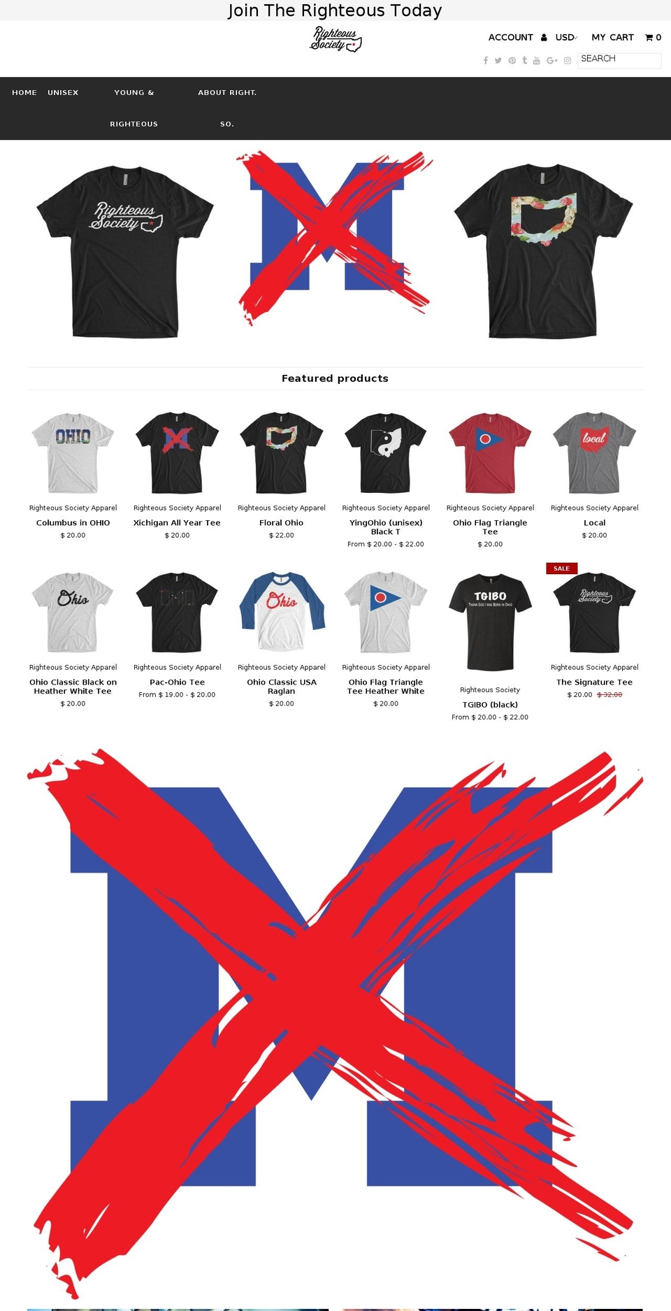 rightsostylewear.com — Shopify storefront screenshot