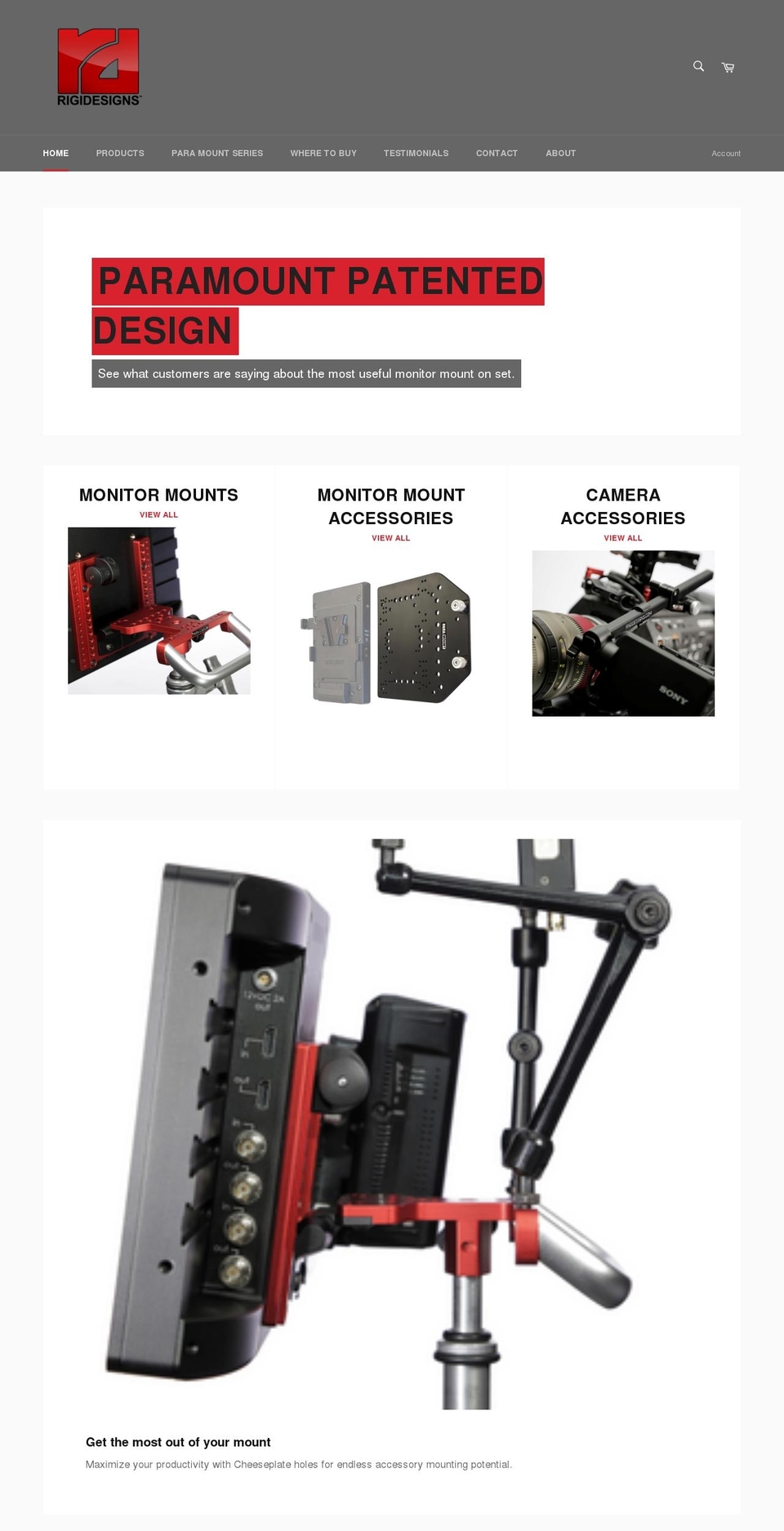 rigidesigns.com shopify website screenshot