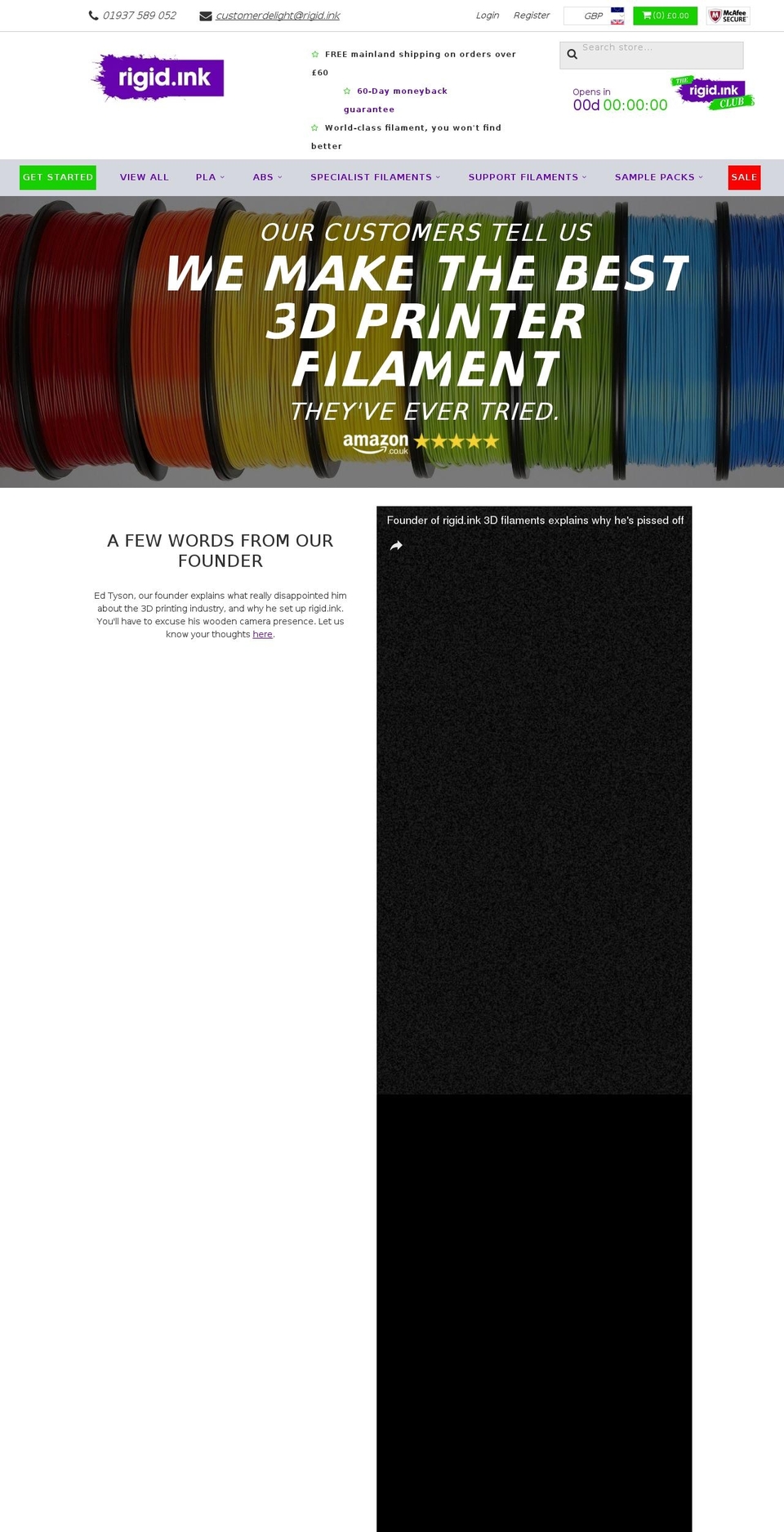 rigidink.com shopify website screenshot