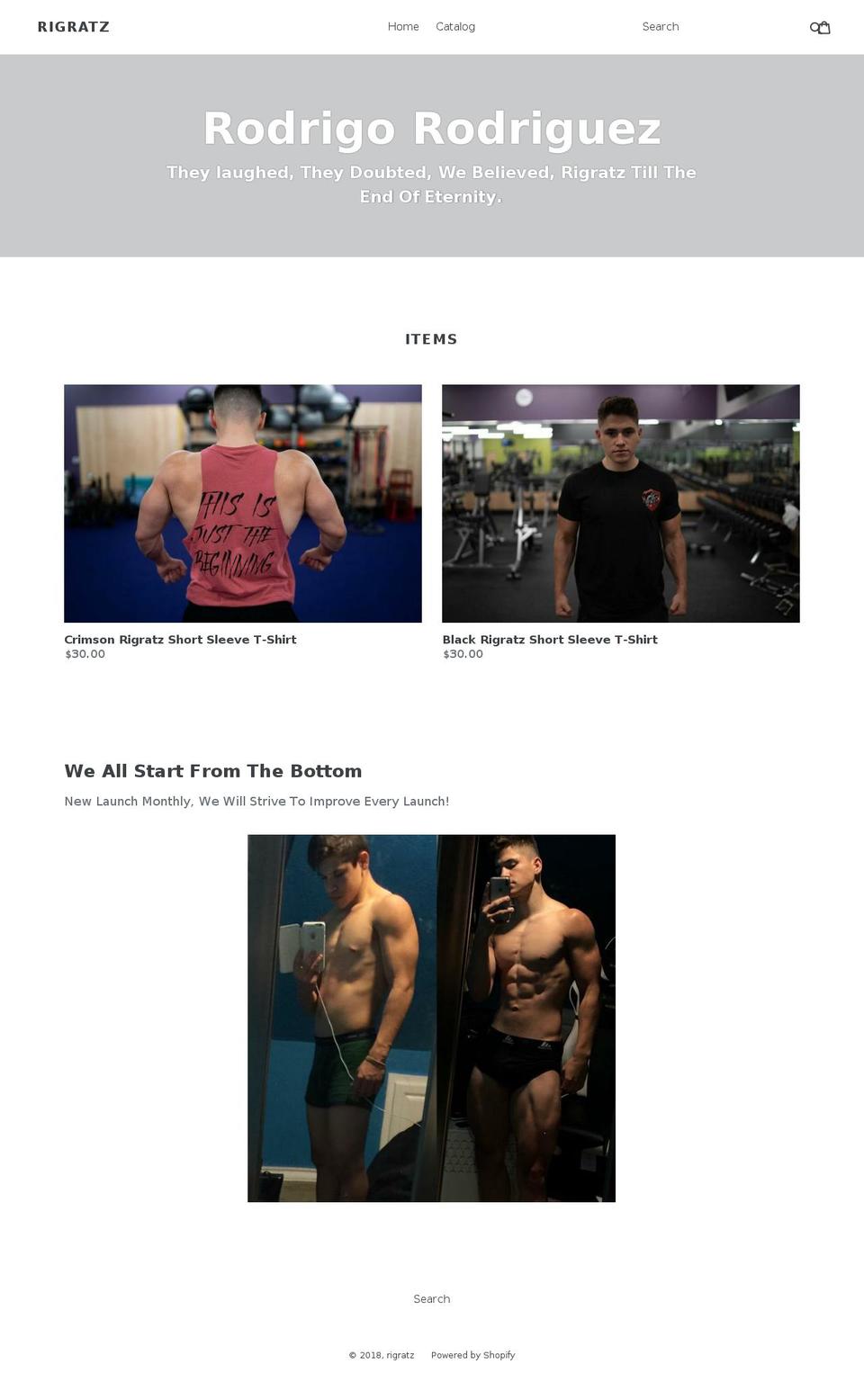 rigratz.com — Shopify storefront screenshot