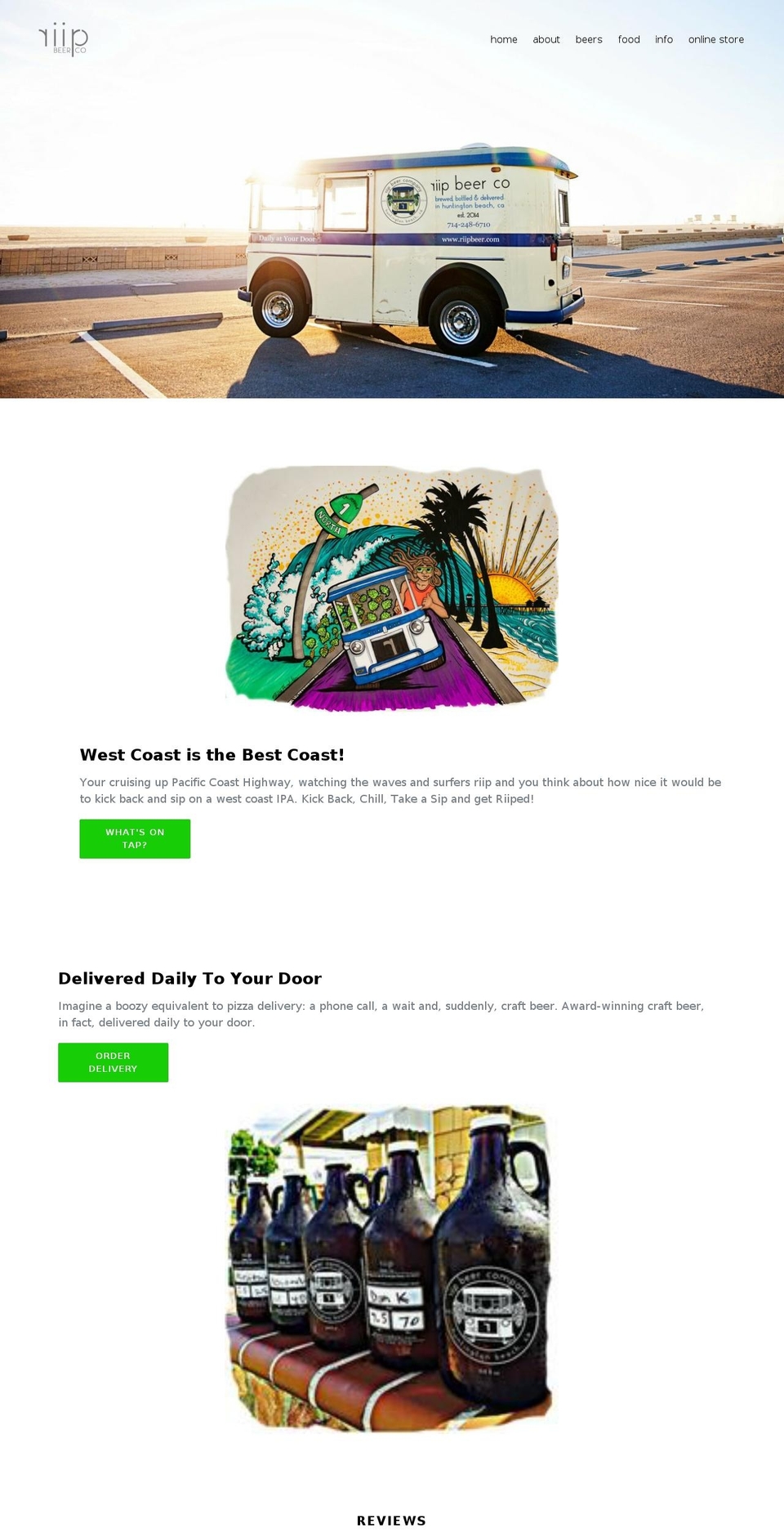 riipbeer.com — Shopify storefront screenshot