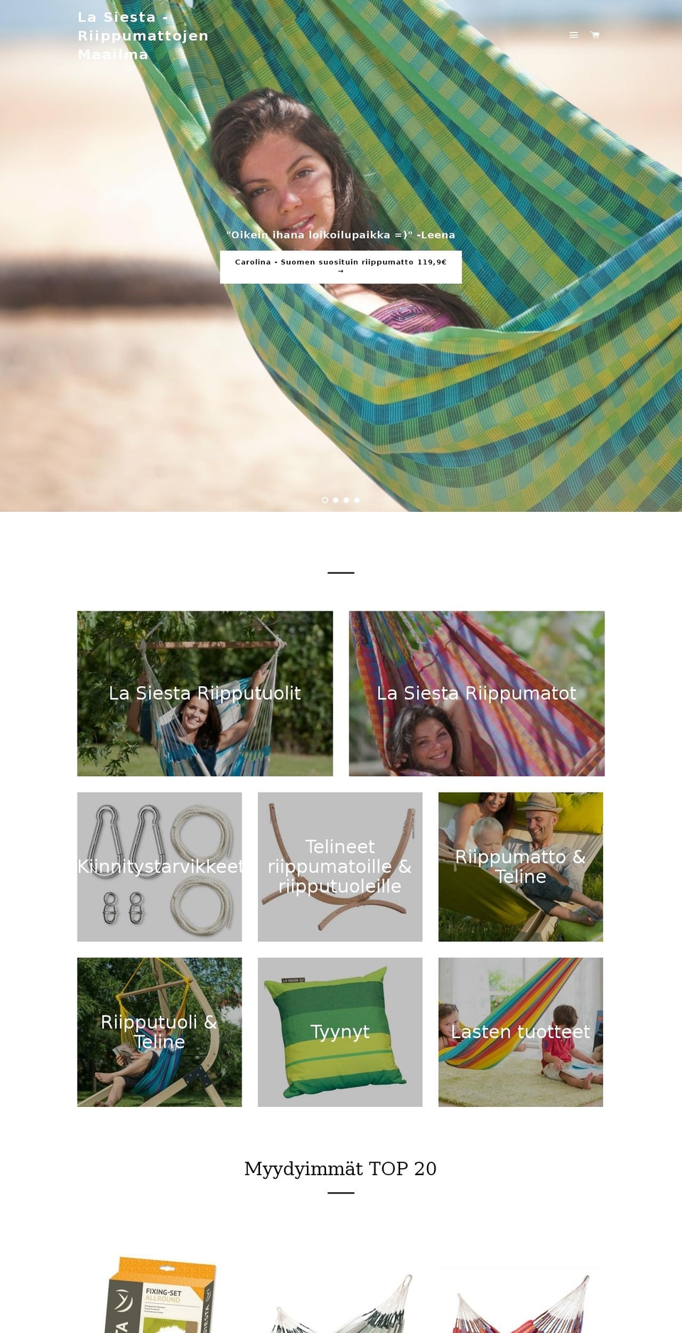 riipputuoli.net shopify website screenshot