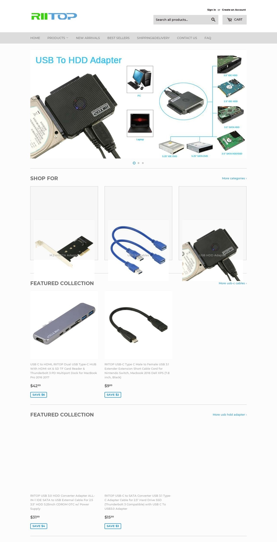 riitop.com — Shopify storefront screenshot